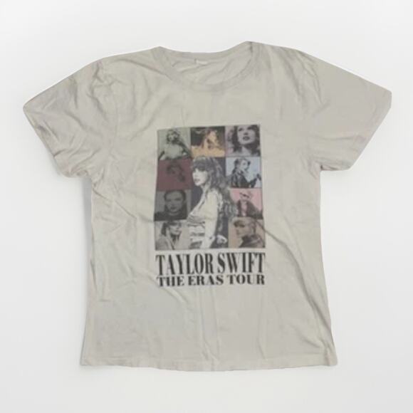 Taylor Swift The Eras Tour Graphic T-Shirt White Small 18x23 Concert Merch 2023 - Picture 1 of 3